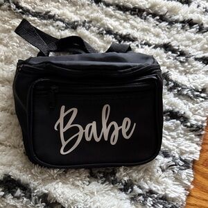 Black 'Babe' Belt Bag